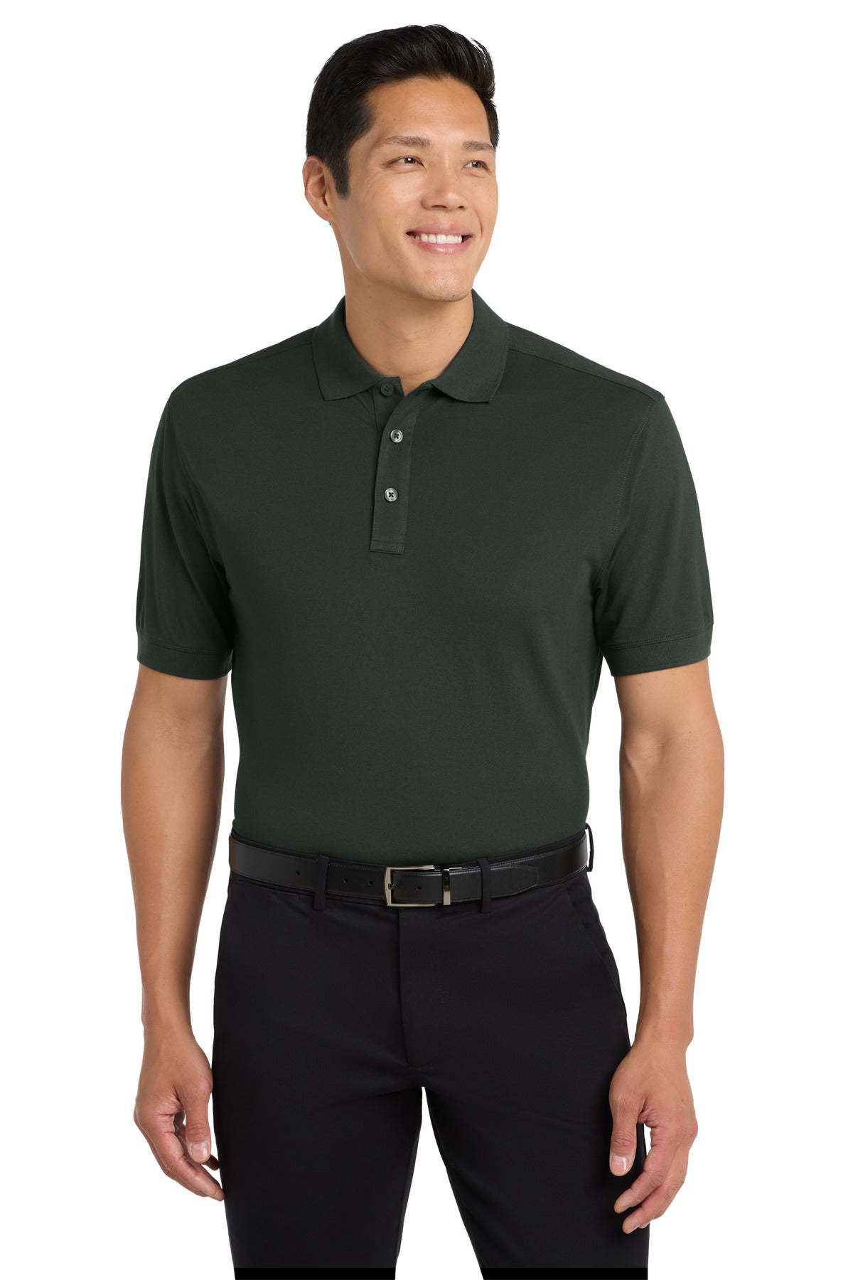 Port Authority Stretch Pique Polo. K555 - Grey Smoke