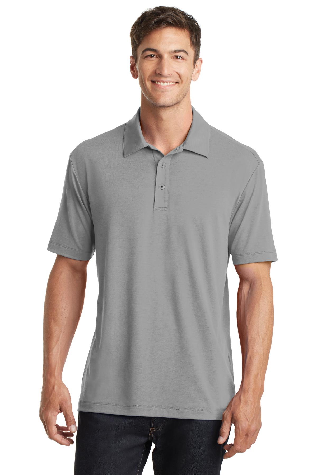Port Authority Cotton Touch Performance Polo. K568 - Frost Grey