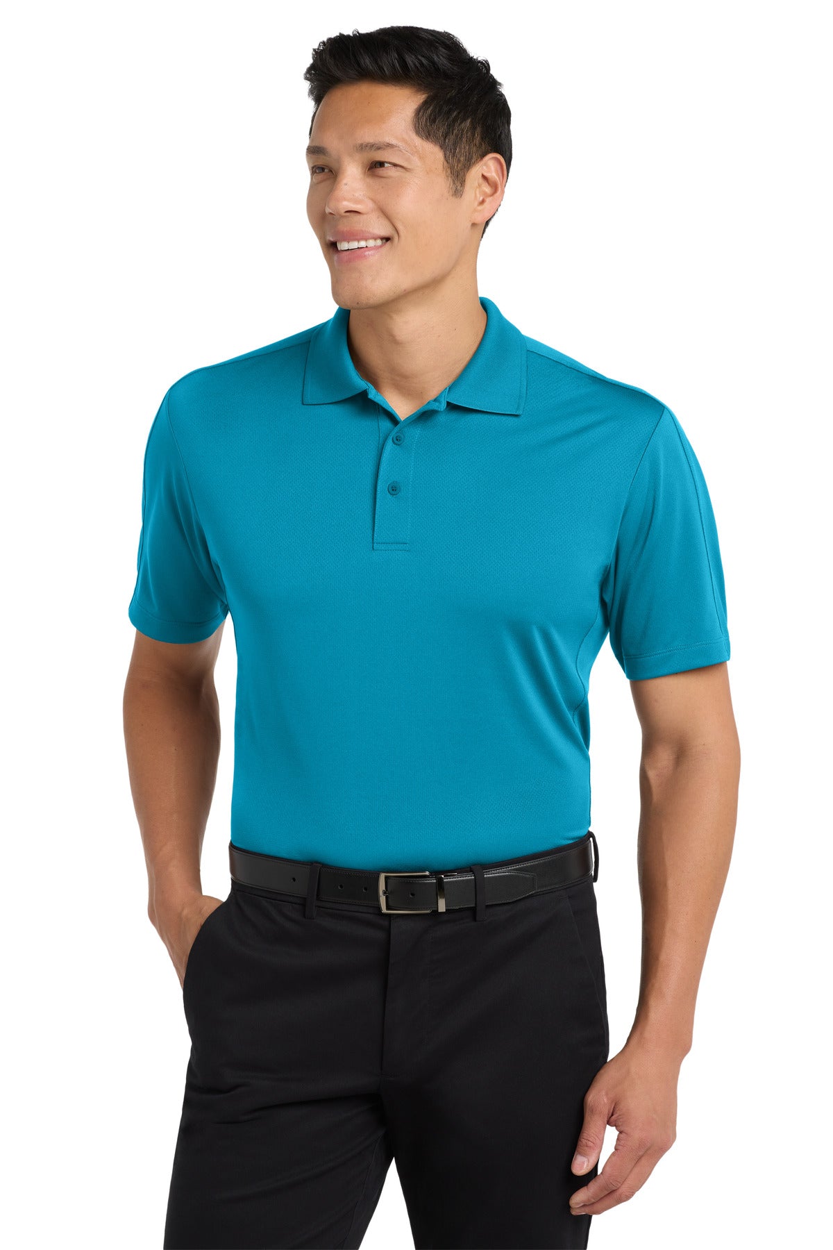 Port Authority Diamond Jacquard Polo. K569 - Blue Wake