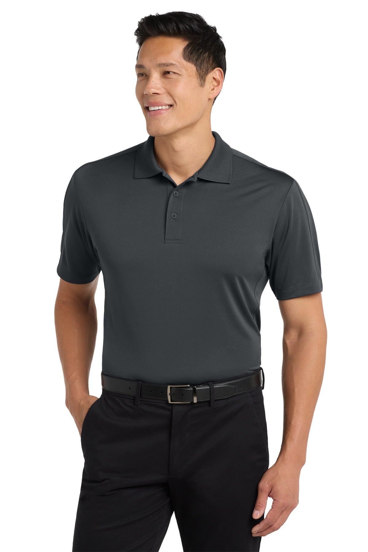 Port Authority Diamond Jacquard Polo. K569 - Graphite