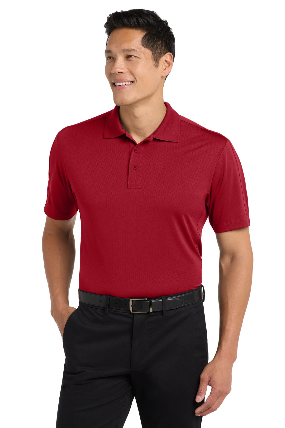 Port Authority Diamond Jacquard Polo. K569 - Rich Red