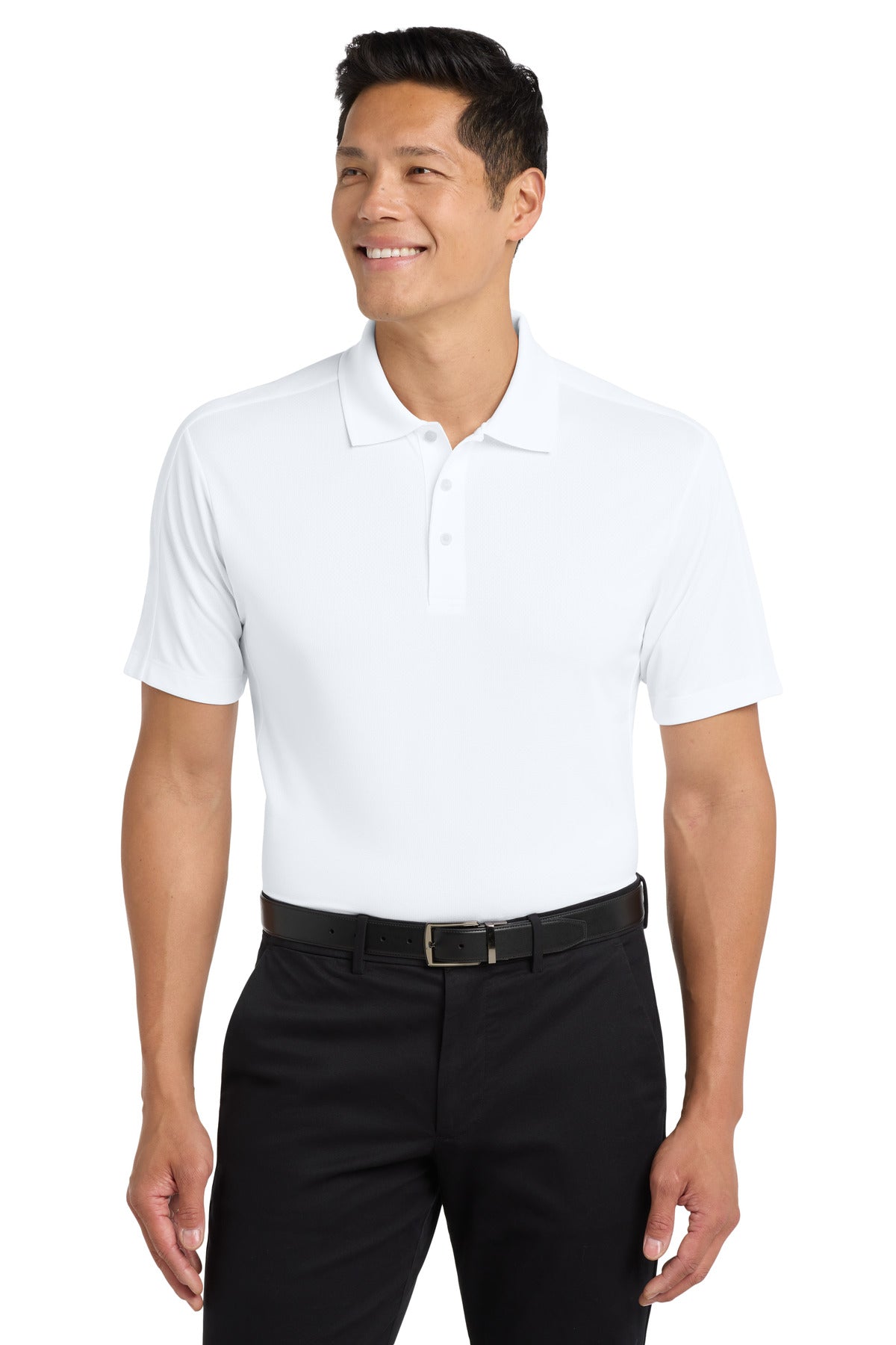 Port Authority Diamond Jacquard Polo. K569 - White