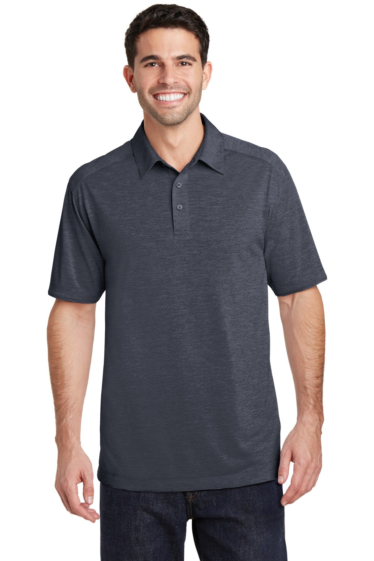 Port Authority Digi Heather Performance Polo. K574 - Dark Grey