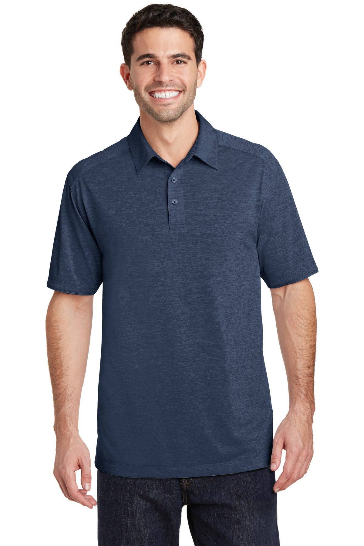 Port Authority Digi Heather Performance Polo. K574 - Dress Blue Navy