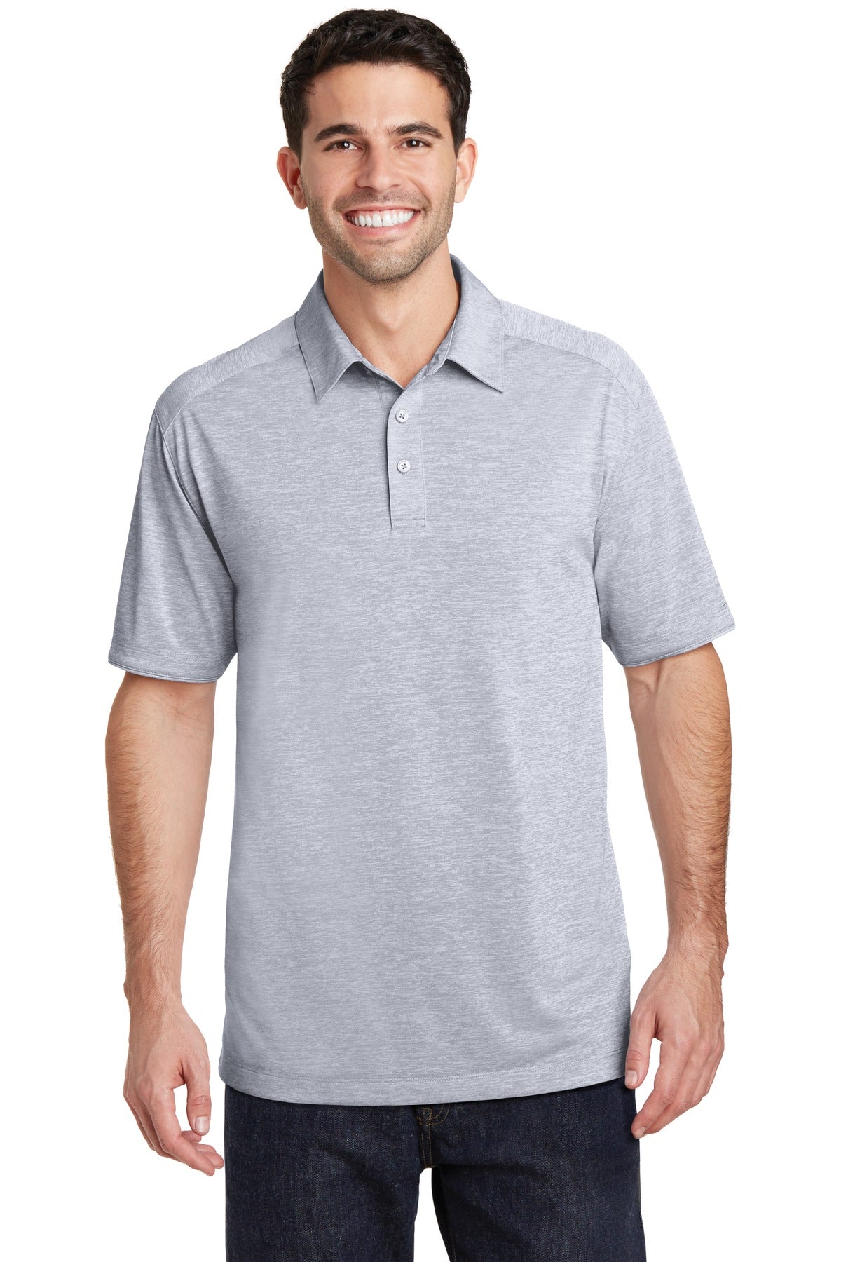 Port Authority Digi Heather Performance Polo. K574 - Light Grey