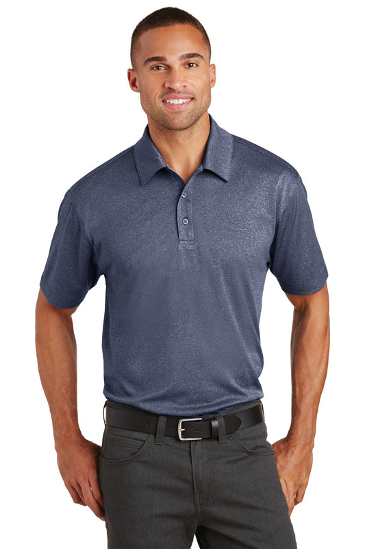 Port Authority Trace Heather Polo. K576 - True Navy Heather