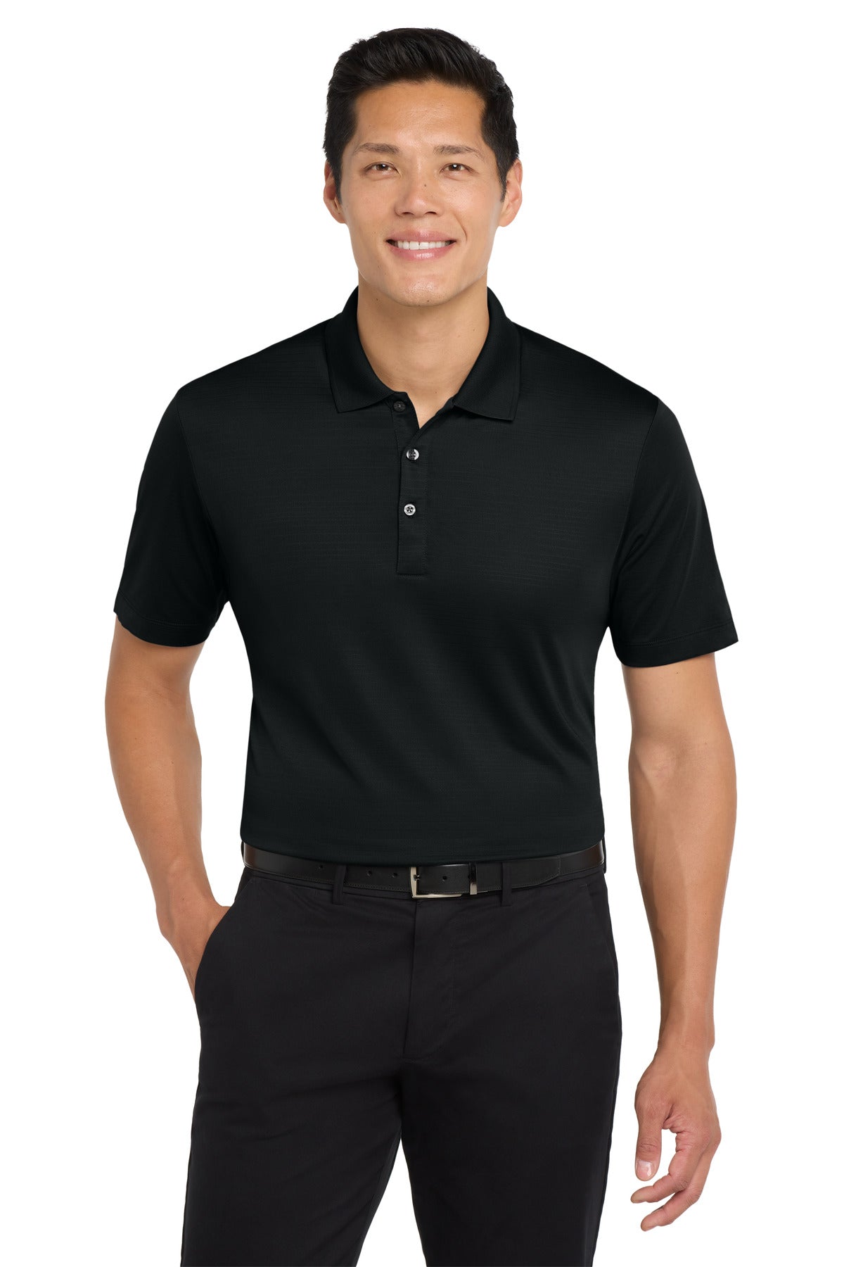 Port Authority  Eclipse Stretch Polo. K587 - Deep Black