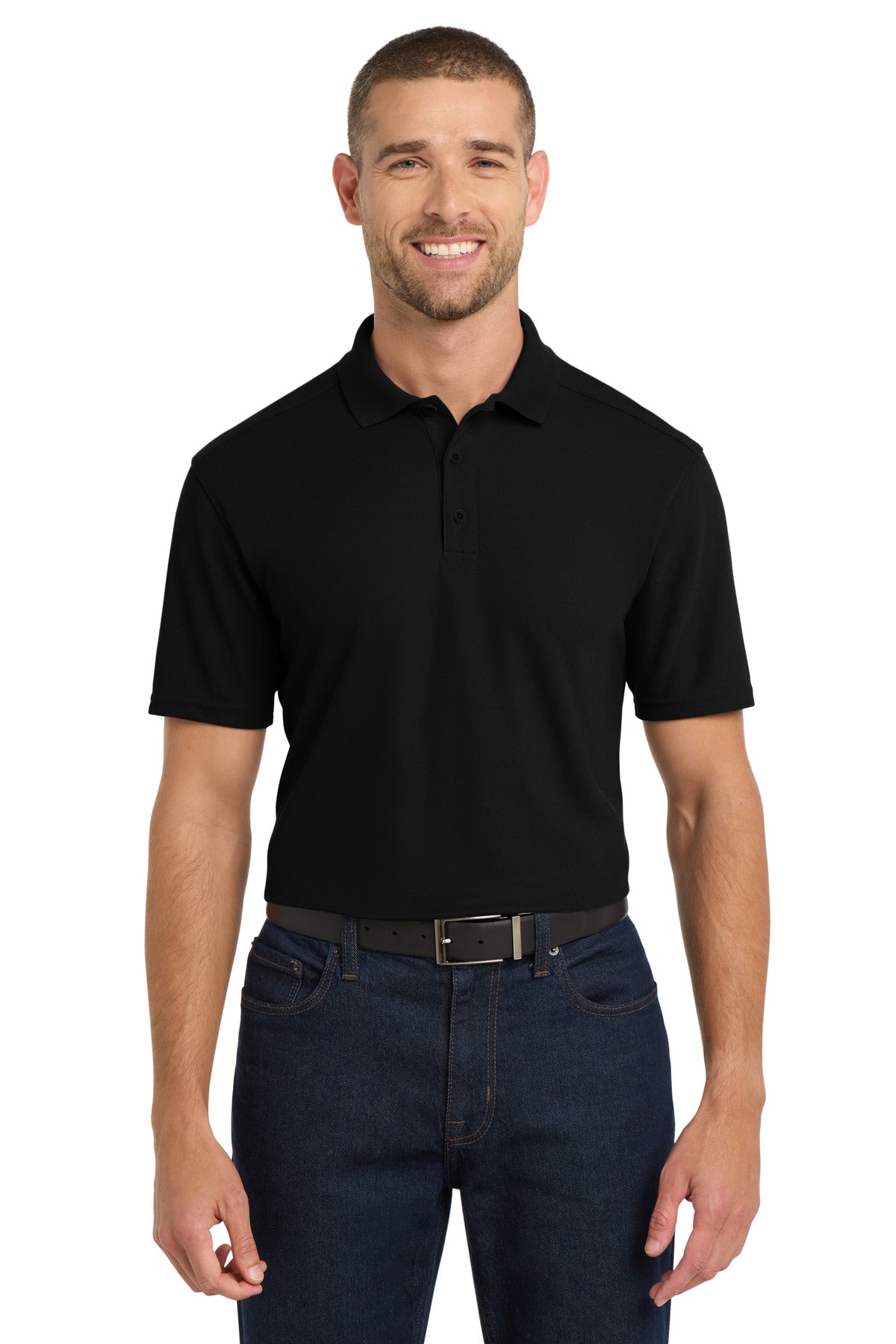 Port Authority  EZPerformance  Pique Polo. K600 - Black