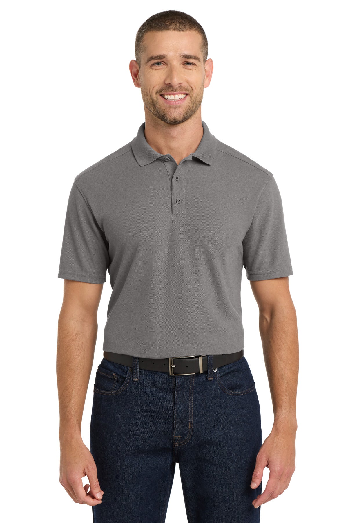 Port Authority  EZPerformance  Pique Polo. K600 - Sterling Grey