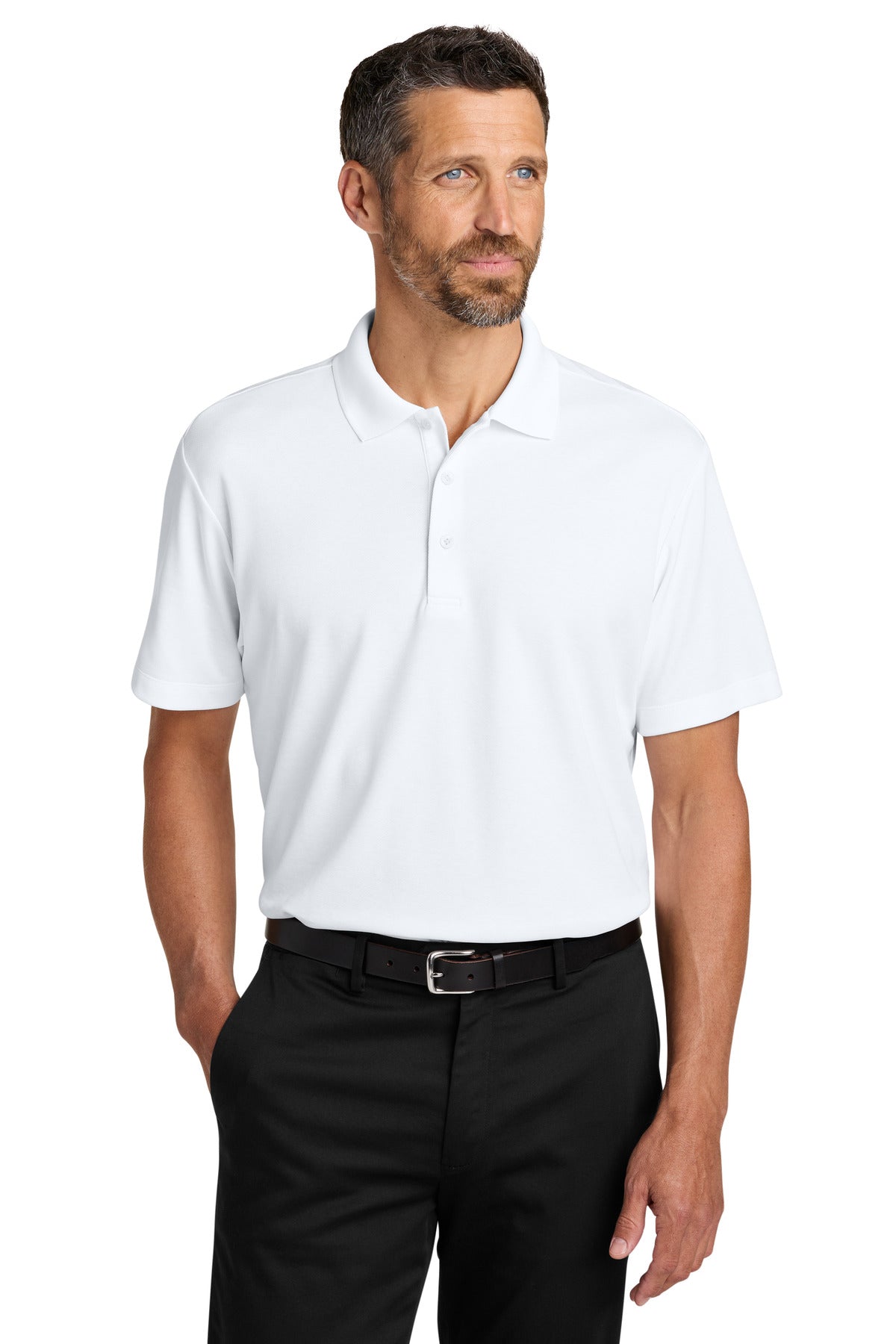 Port Authority Plaited Pique Polo K620 - White
