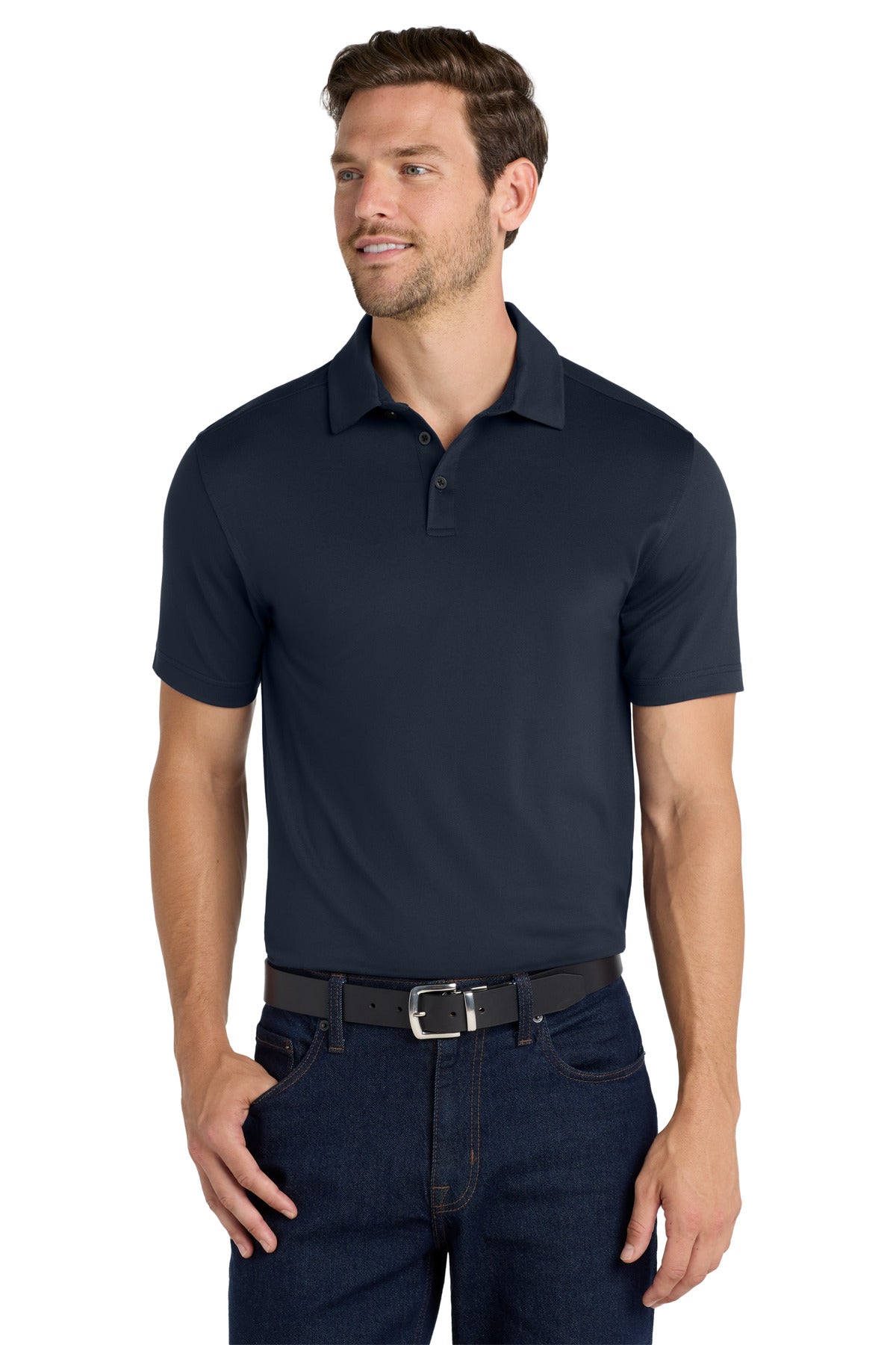 Port Authority  City Stretch Polo K682 - River Blue Navy