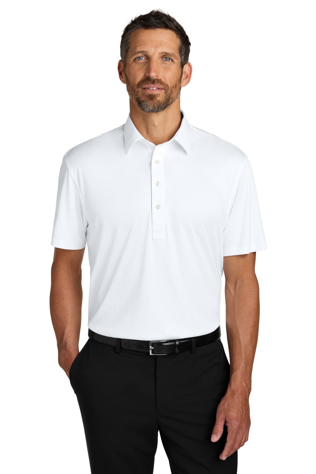 Port Authority Shirt Collar Polo K700 - White