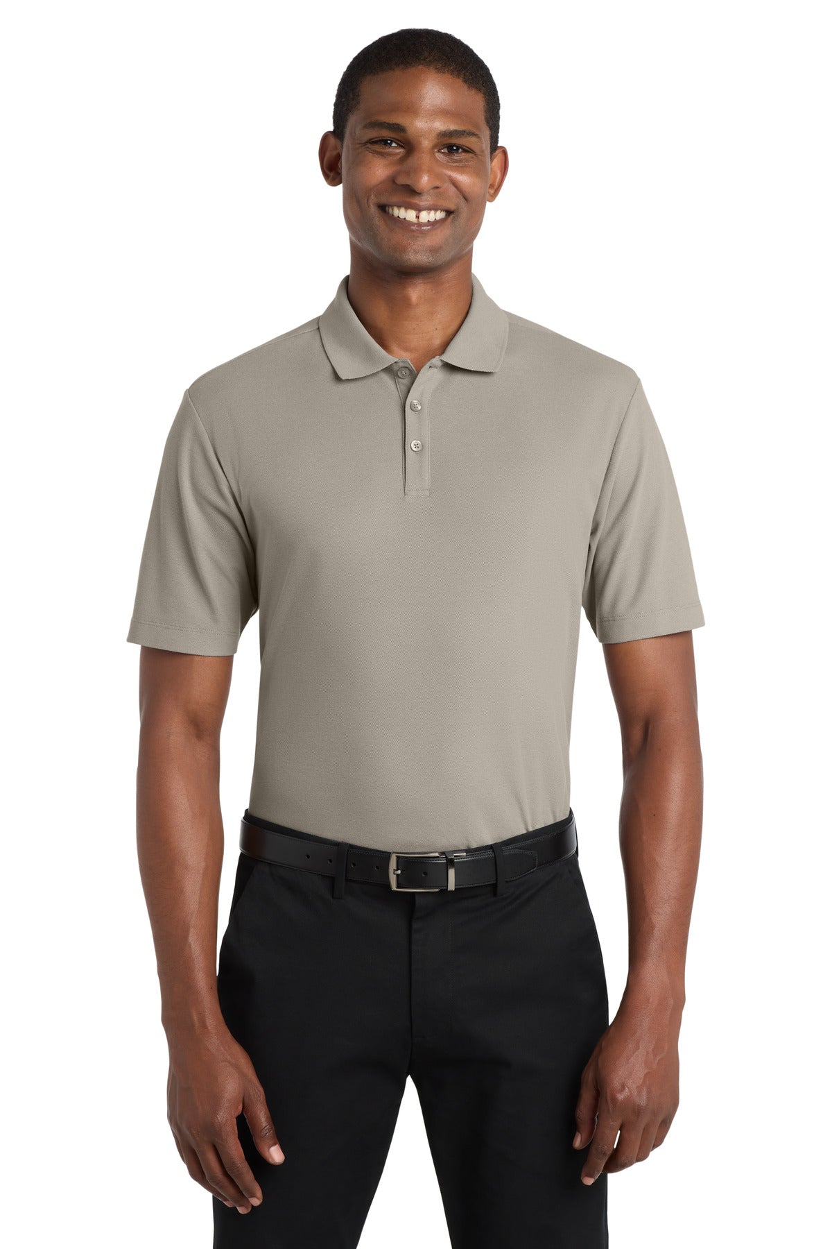 Port Authority  SuperPro React  Polo. K810 - Gusty Grey