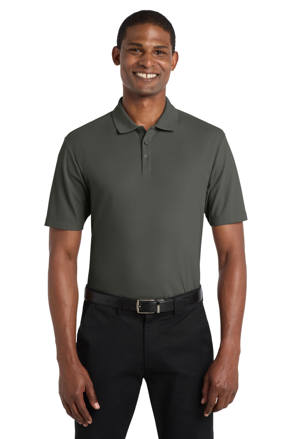 Port Authority  SuperPro React  Polo. K810 - Storm Grey