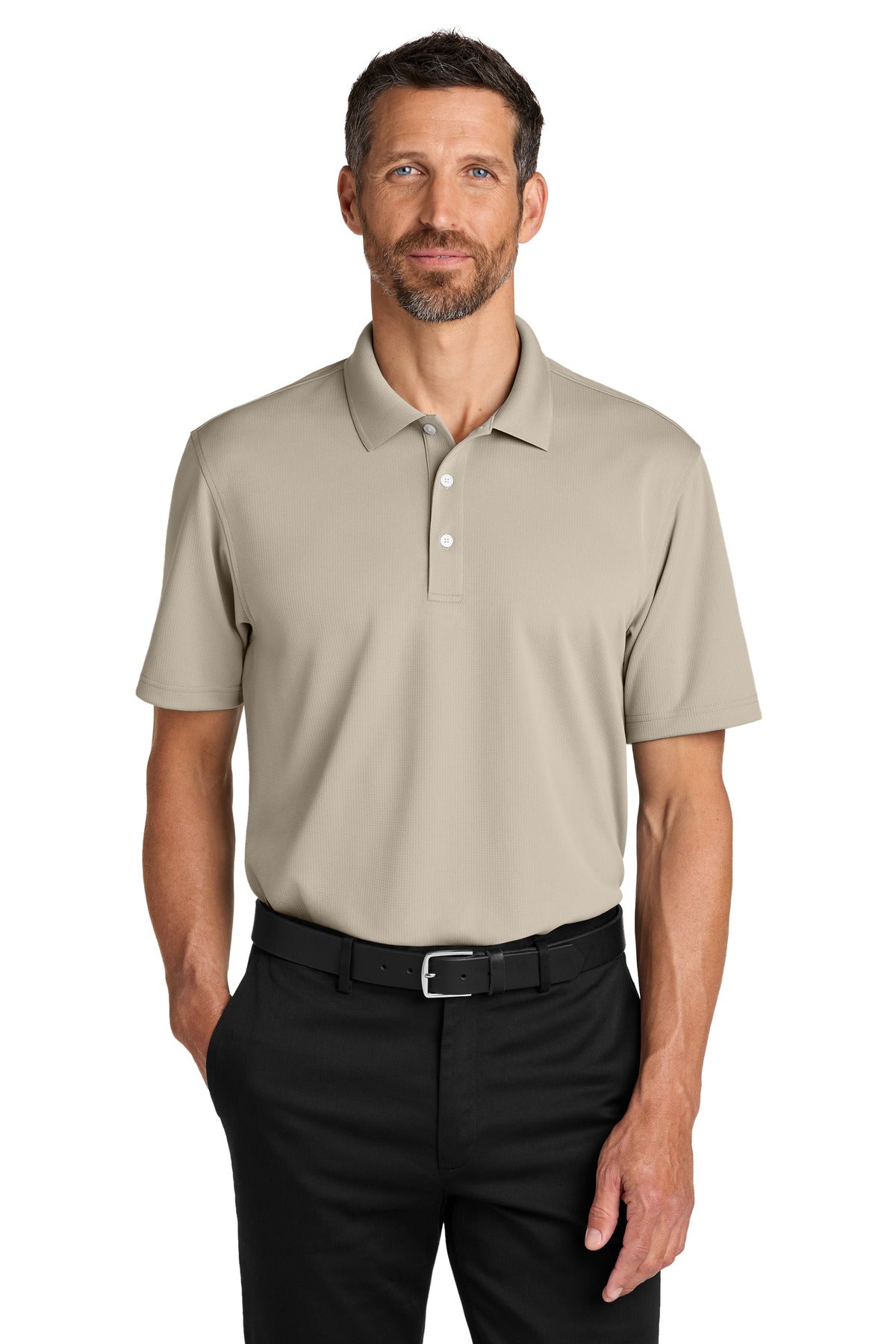 Port Authority Dry Zone Stain-Release Grid Polo K845 - Sahara