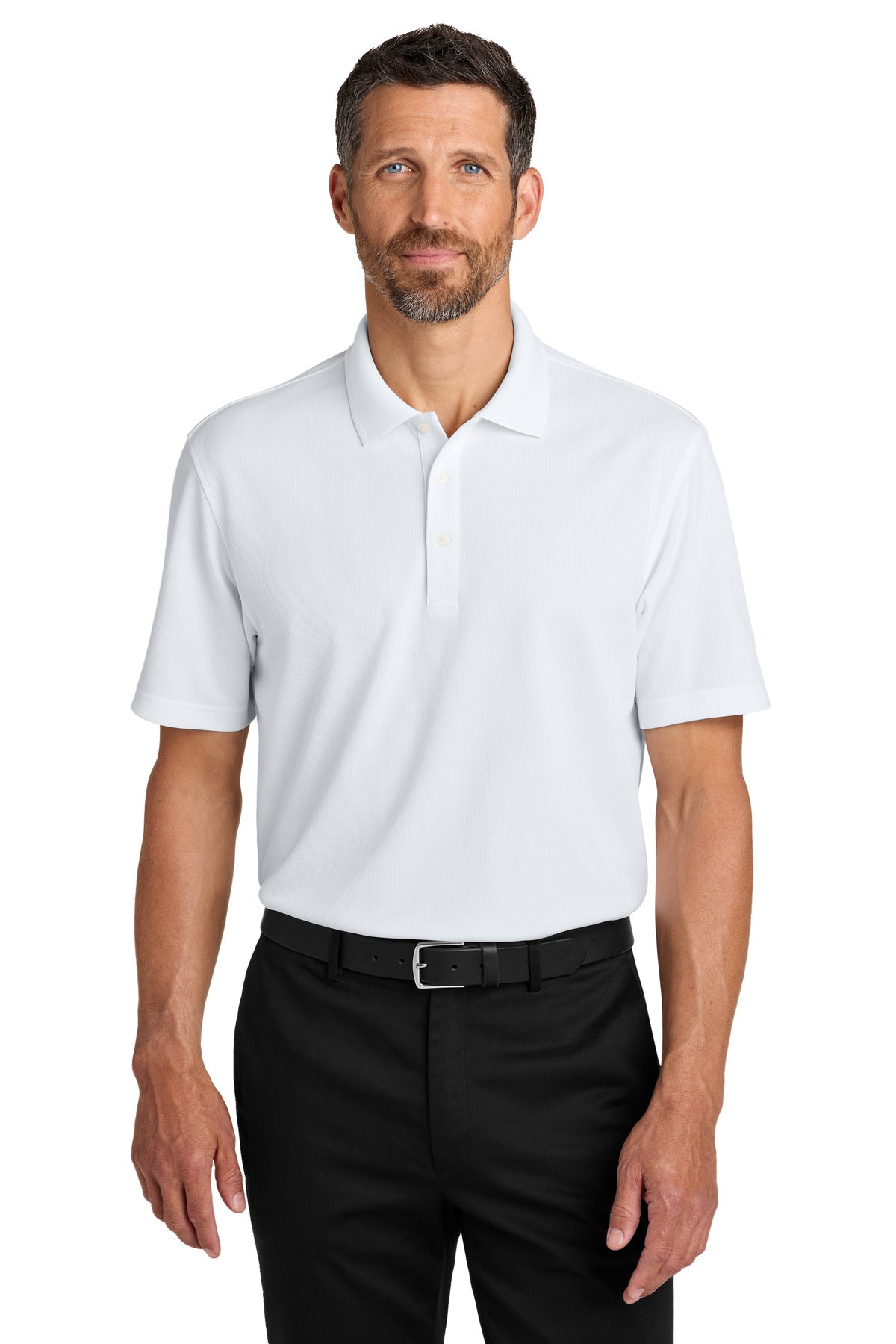 Port Authority Dry Zone Stain-Release Grid Polo K845 - White
