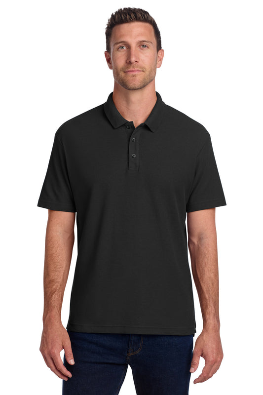 Port Authority C-FREE Cotton Blend Pique Polo K867 - Black