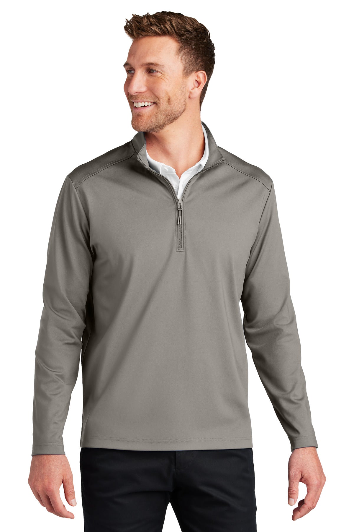Port Authority C-FREE Double Knit 1/4-Zip K880 - Smoke Grey
