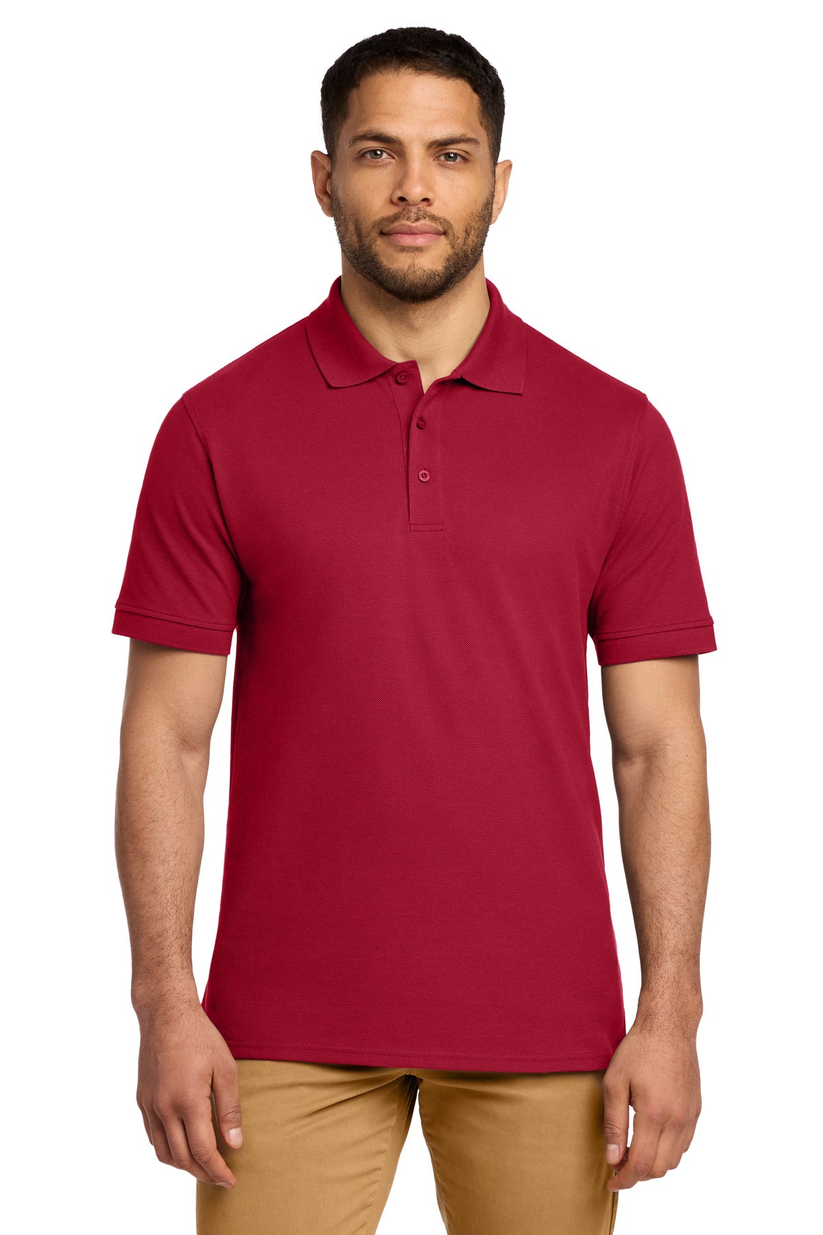 Port & Co Combed Ring Spun Pique Polo. KP1500 - Red