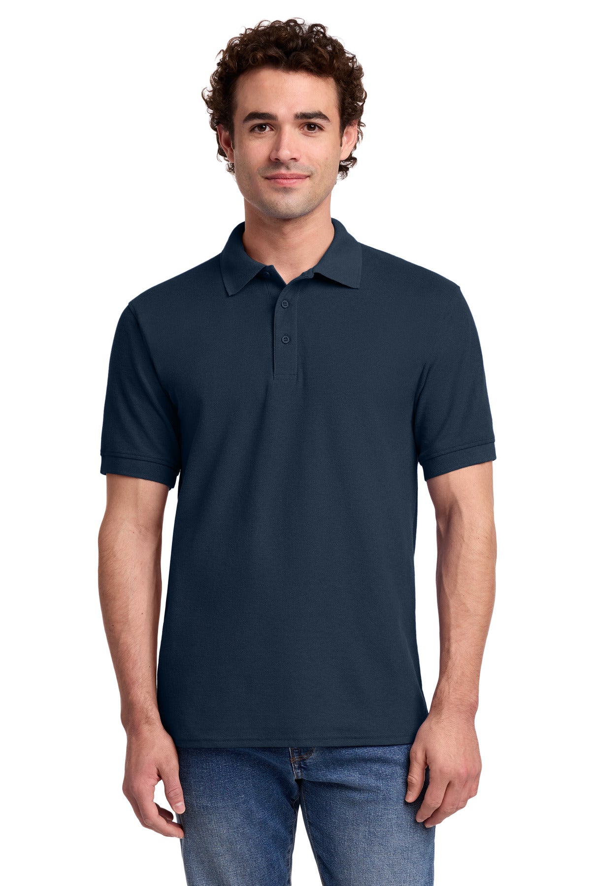 Port & Co Core Blend Pique Polo. KP155 - Deep Navy