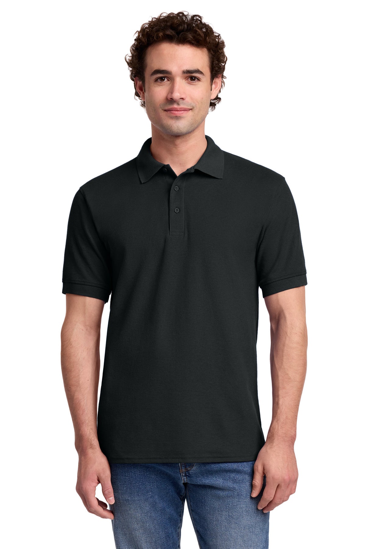 Port & Co Core Blend Pique Polo. KP155 - Jet Black