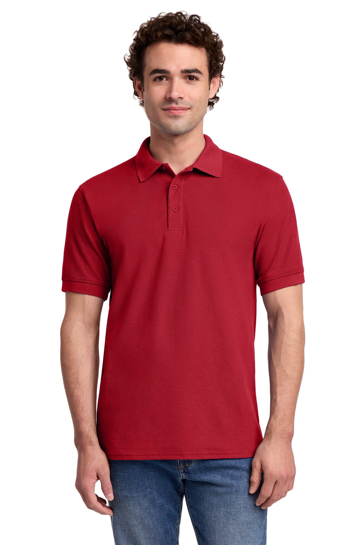Port & Co Core Blend Pique Polo. KP155 - Red
