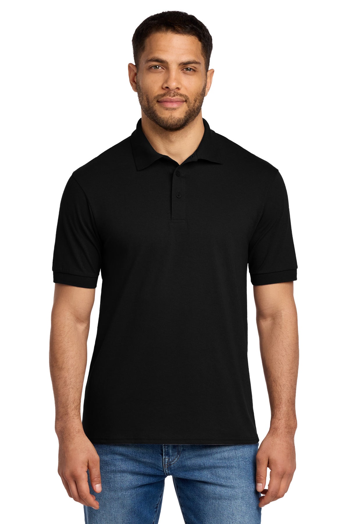 Port & Co Tall Core Blend Jersey Knit Polo. KP55T - Jet Black
