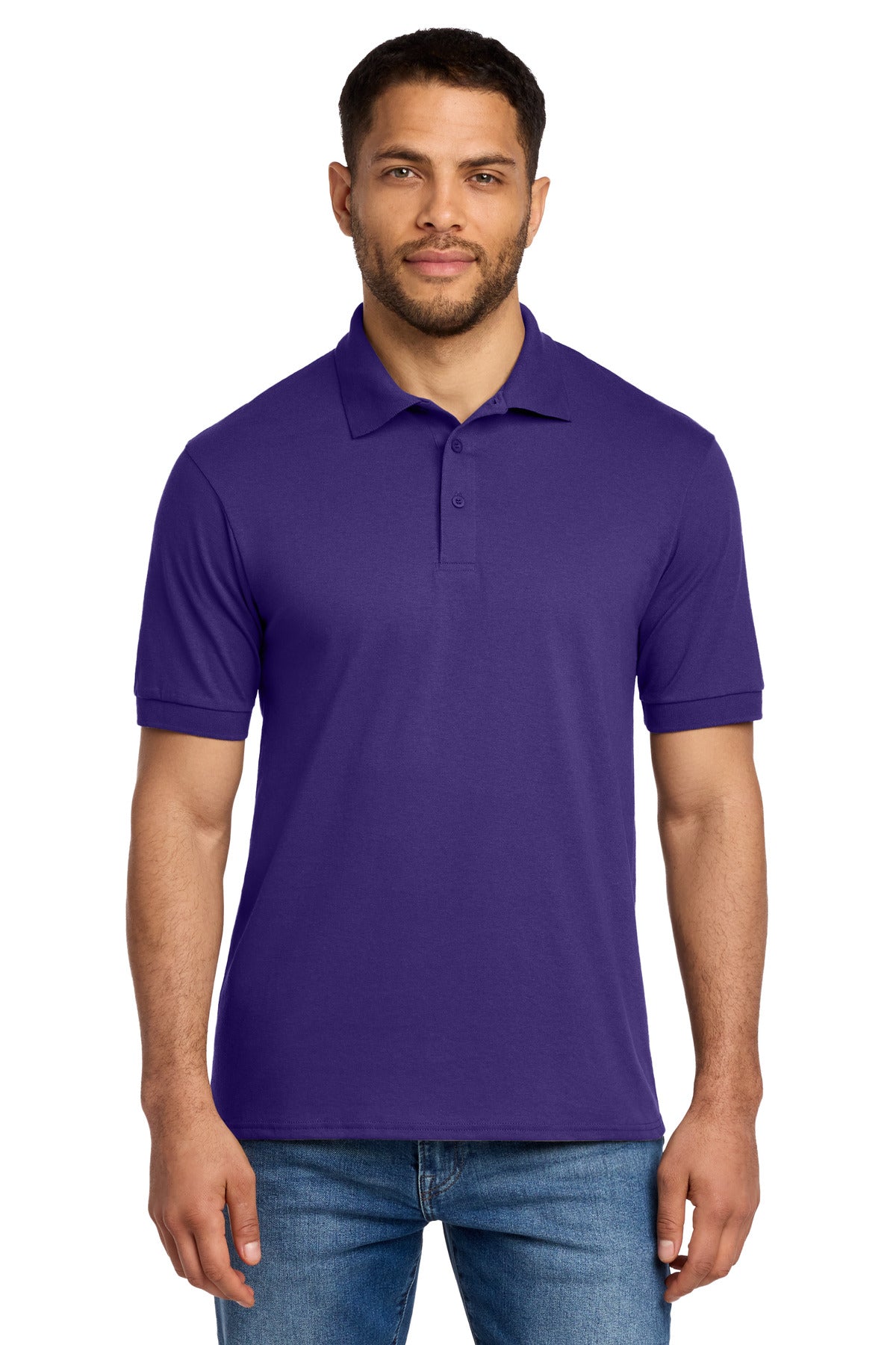 Port & Co Core Blend Jersey Knit Polo. KP55 - Purple