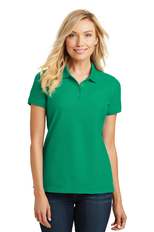 Port Authority Women's Core Classic Pique Polo. L100 - Bright Kelly Green