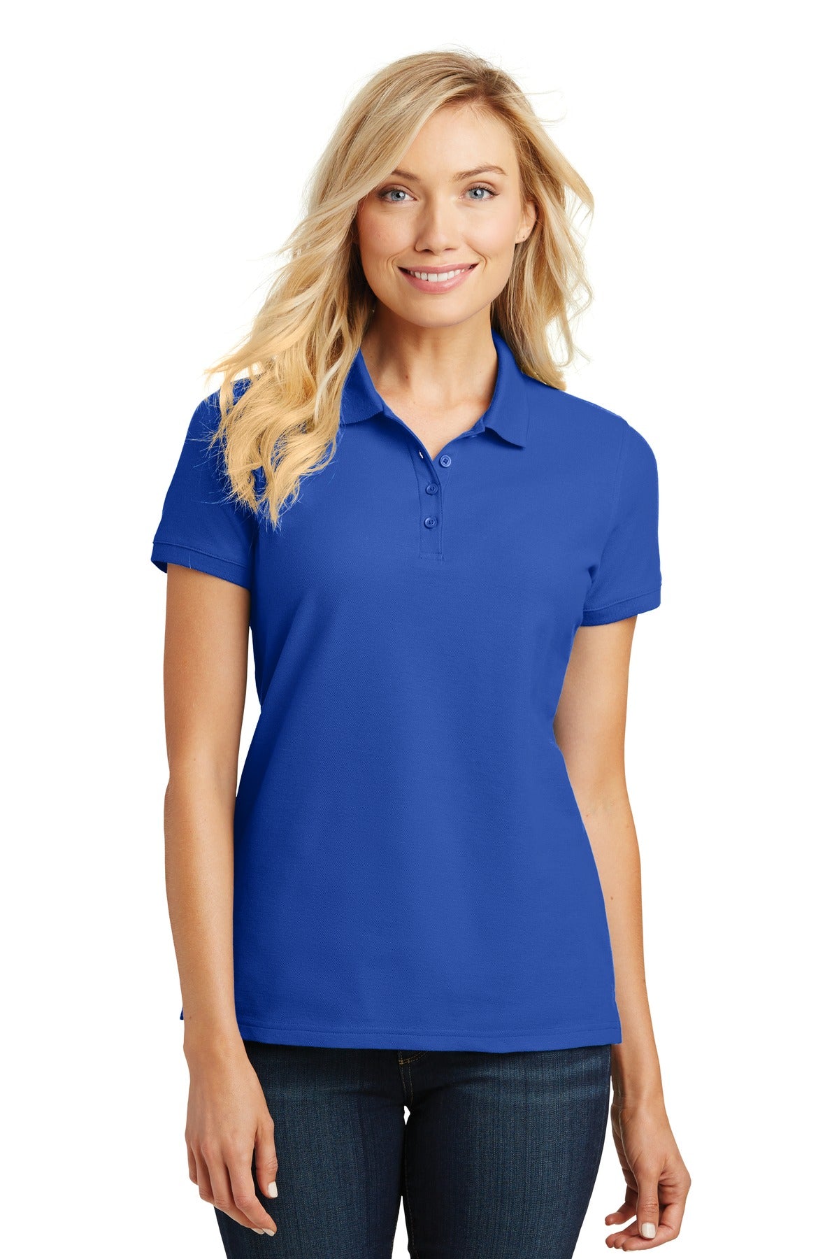 Port Authority Women's Core Classic Pique Polo. L100 - True Royal