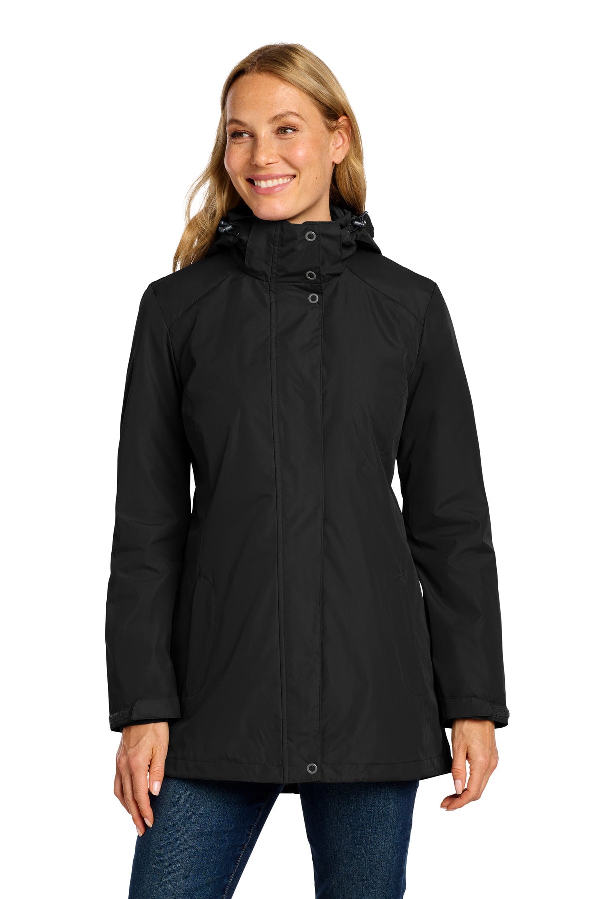 Port Authority Women's All-Weather 3-in-1 Jacket L123 - Black