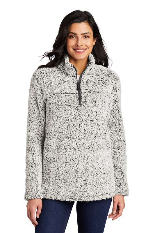 Port Authority Women's Cozy 1/4-Zip Fleece L130 - Grey Heather
