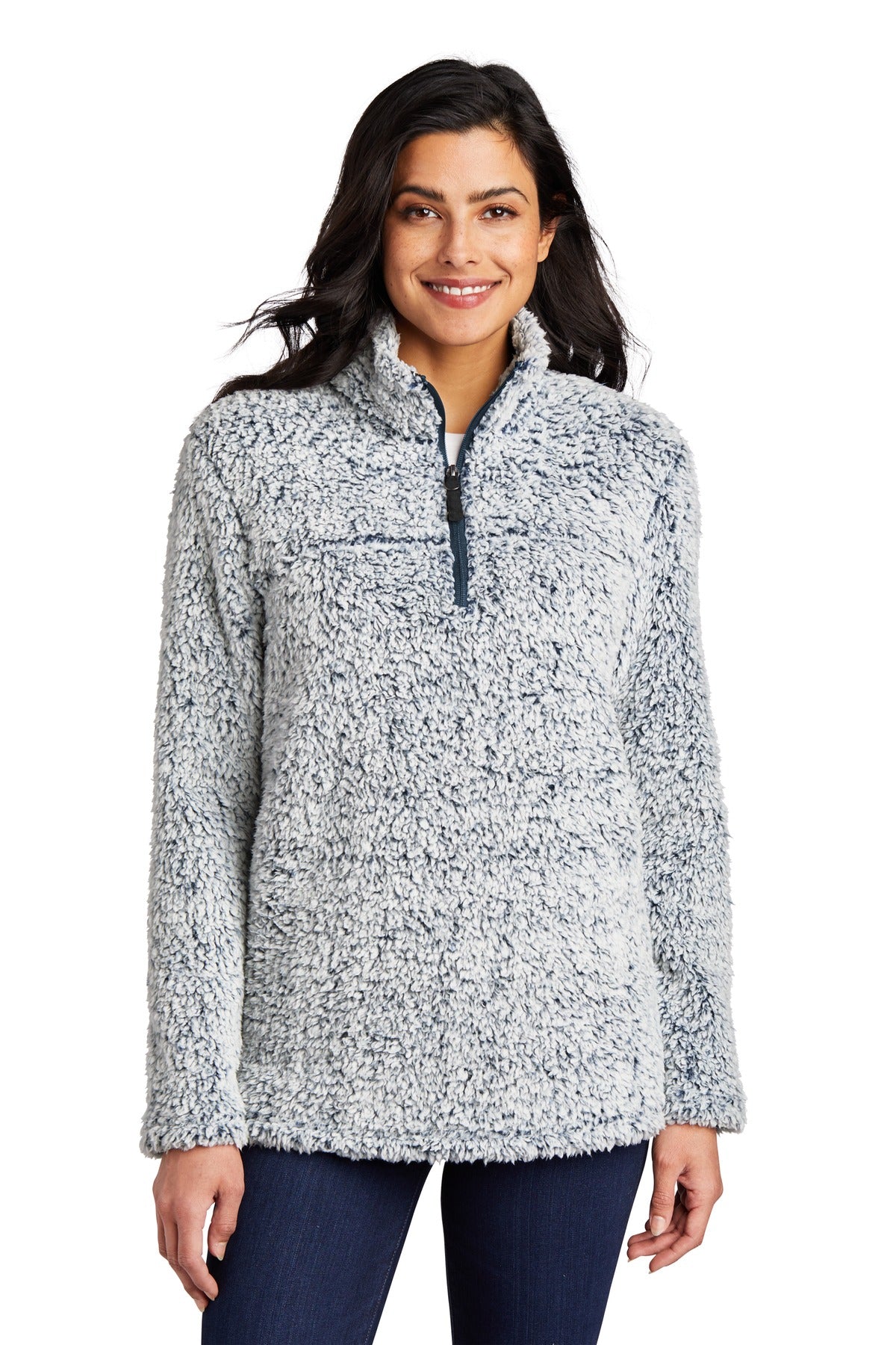 Port Authority Women's Cozy 1/4-Zip Fleece L130 - Navy Heather