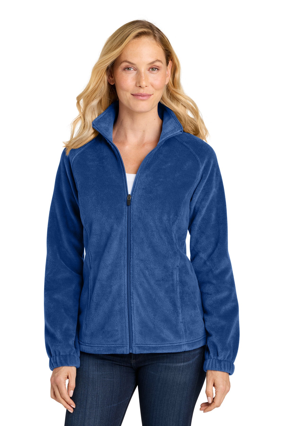 Port Authority Women's Plush Fleece Full-Zip Jacket L190 - Royal