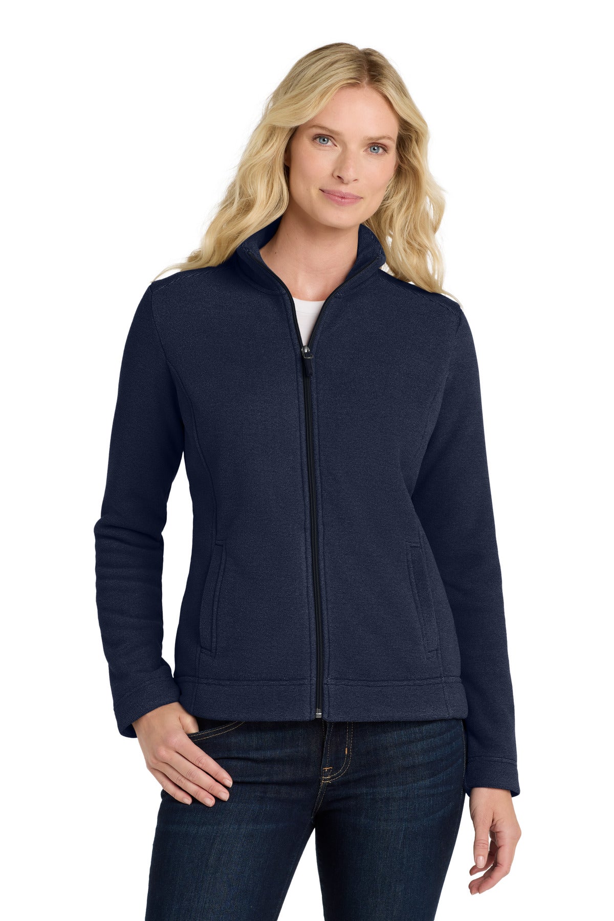 Port Authority  Women's Ultra Warm Brushed Fleece Jacket. L211 - Insignia Blue/ River Blue Navy