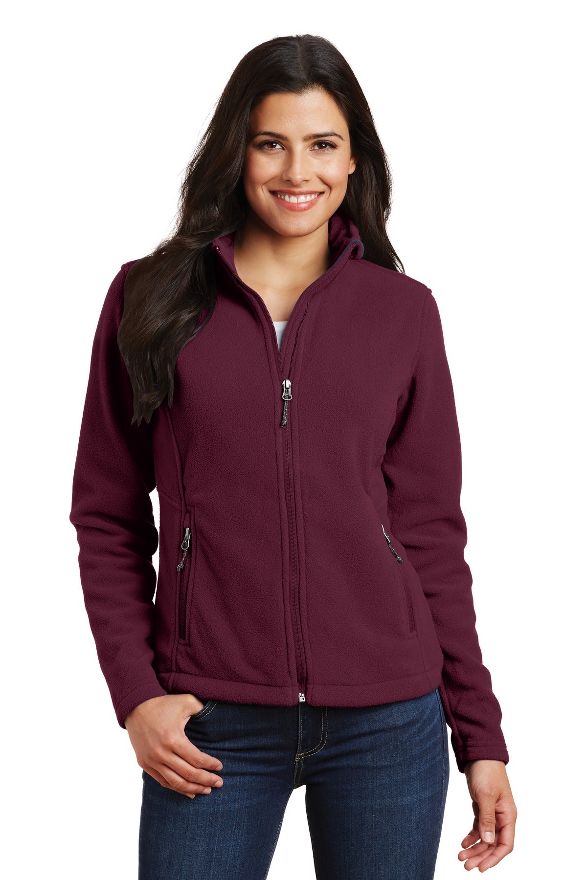 Port Authority Women's Value Fleece Jacket. L217 - Maroon