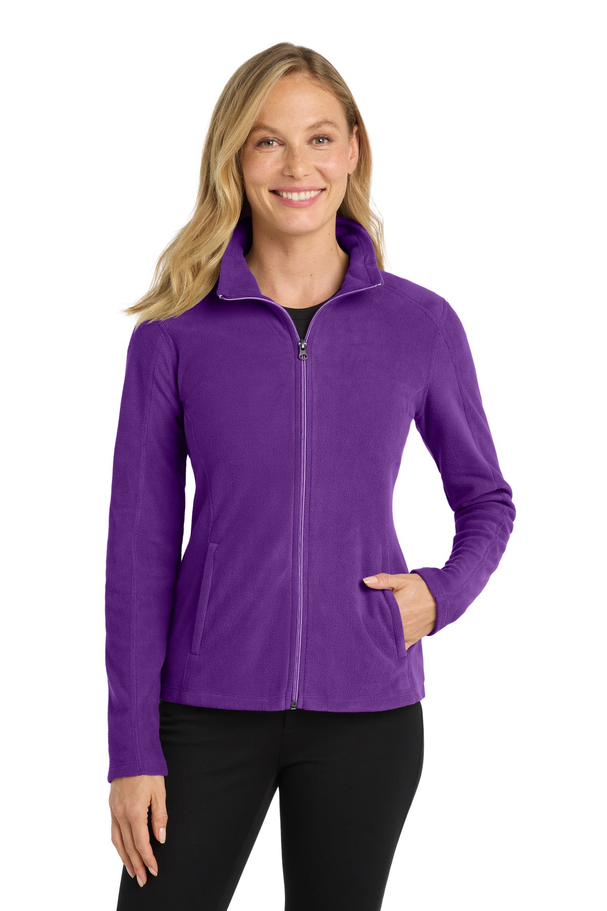 Port Authority Women's Microfleece Jacket. L223 - Amethyst Purple