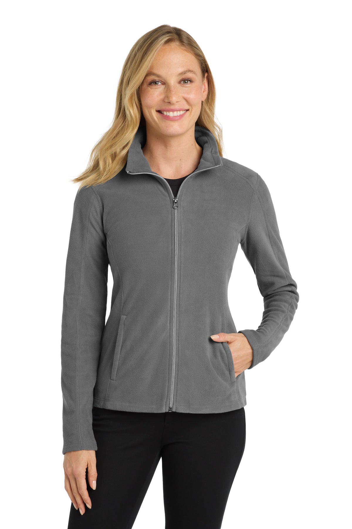 Port Authority Women's Microfleece Jacket. L223 - Pearl Grey