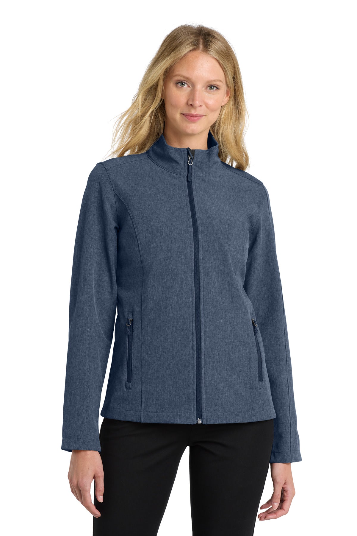 Port Authority Women's Core Soft Shell Jacket. L317 - Navy Heather