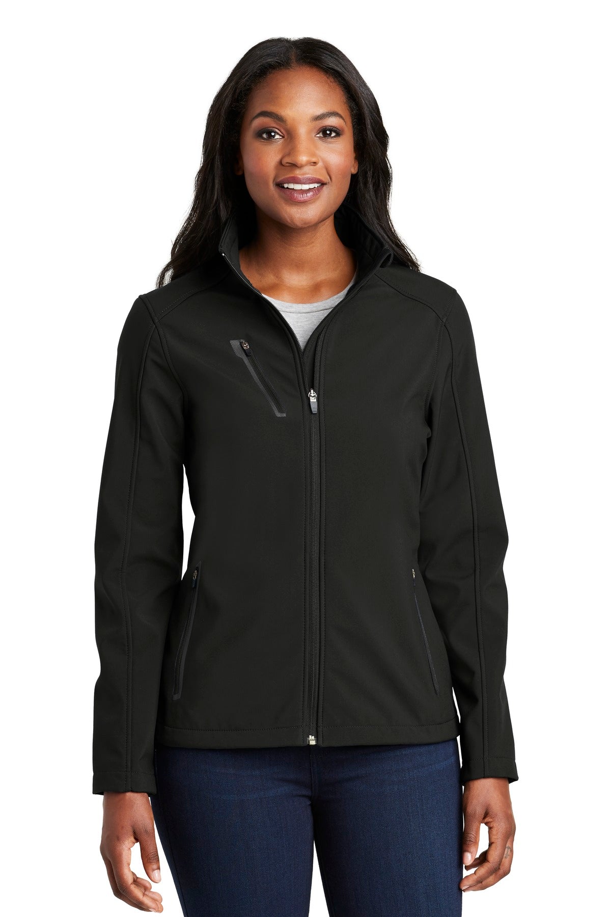 Port Authority Women's Welded Soft Shell Jacket. L324 - Black