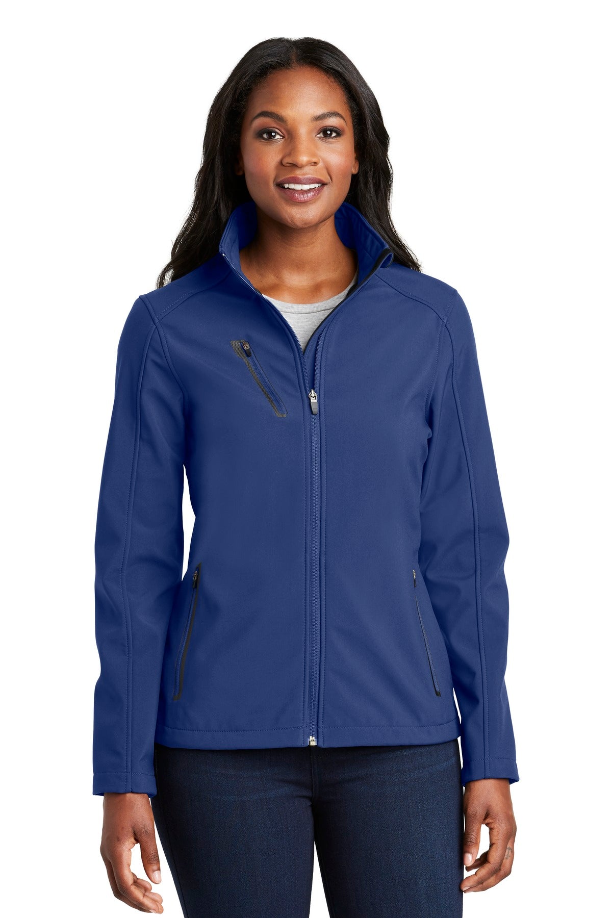 Port Authority Women's Welded Soft Shell Jacket. L324 - Estate Blue