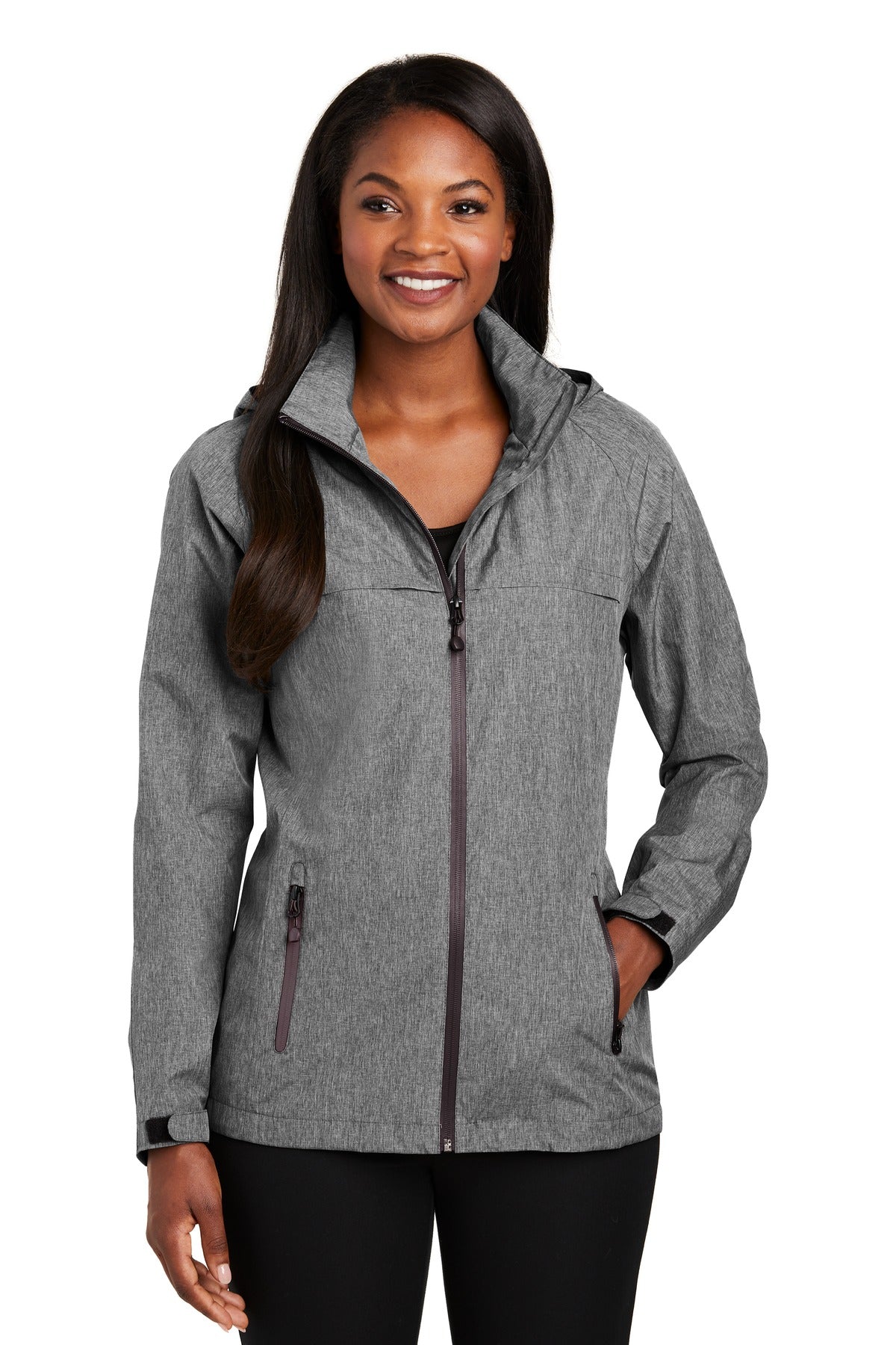 Port Authority Women's Torrent Waterproof Jacket. L333 - Dark Grey Heather