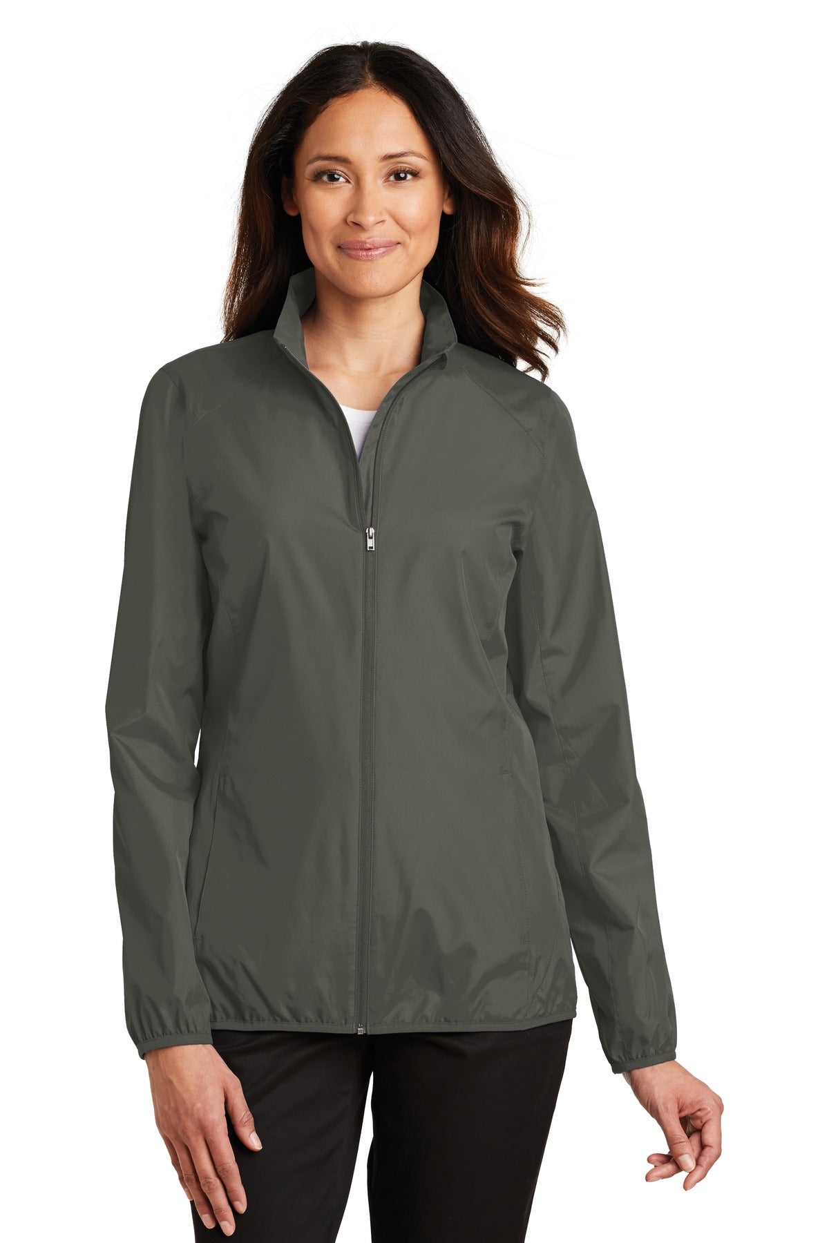 Port Authority Women's Zephyr Full-Zip Jacket. L344 - Grey Steel