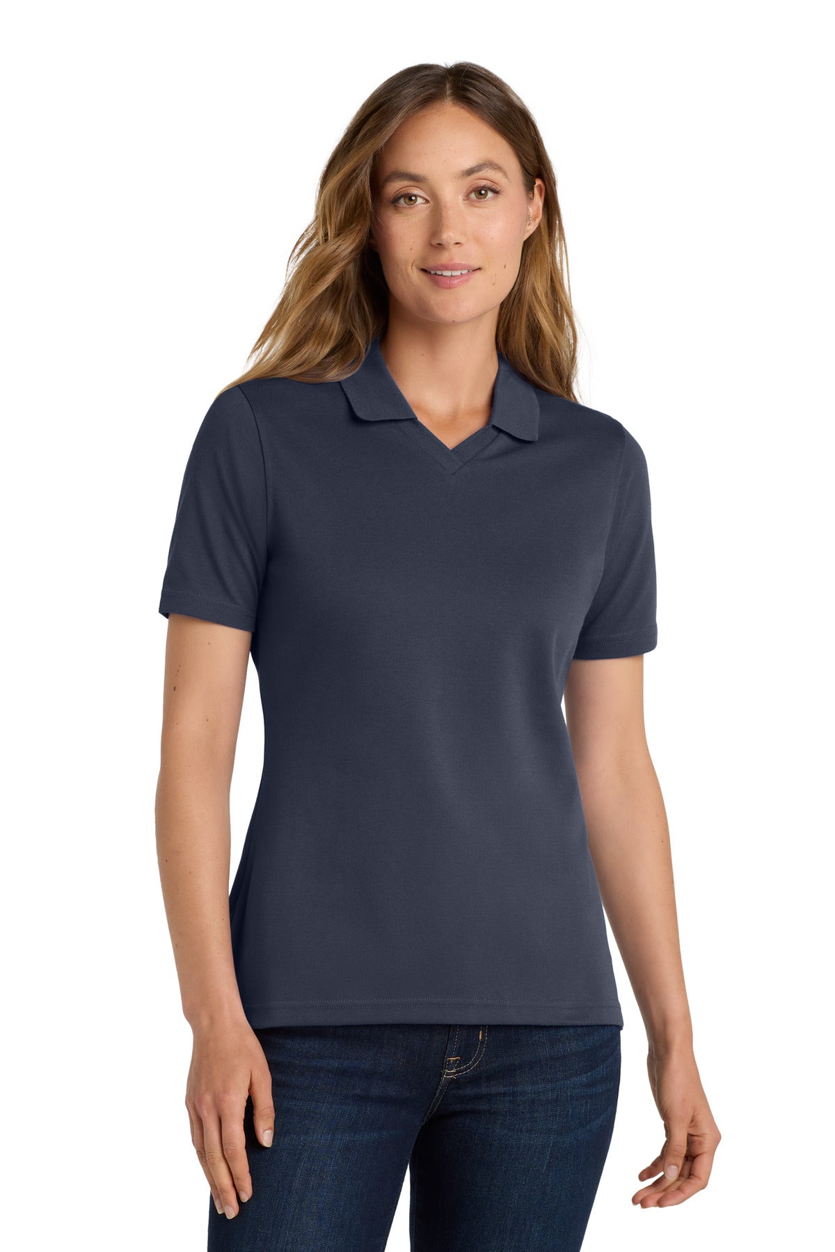 Port Authority Women's Rapid Dry Polo.  L455 - Classic Navy