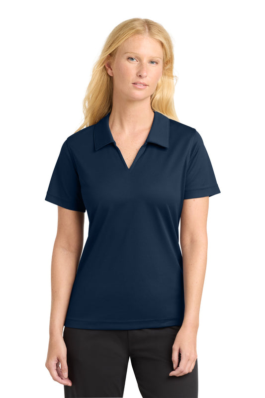 Sport-Tek Women's Dri-Mesh V-Neck Polo.  L469 - Navy