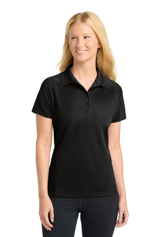 Sport-Tek Women's Dri-Mesh Pro Polo. L474 - Black