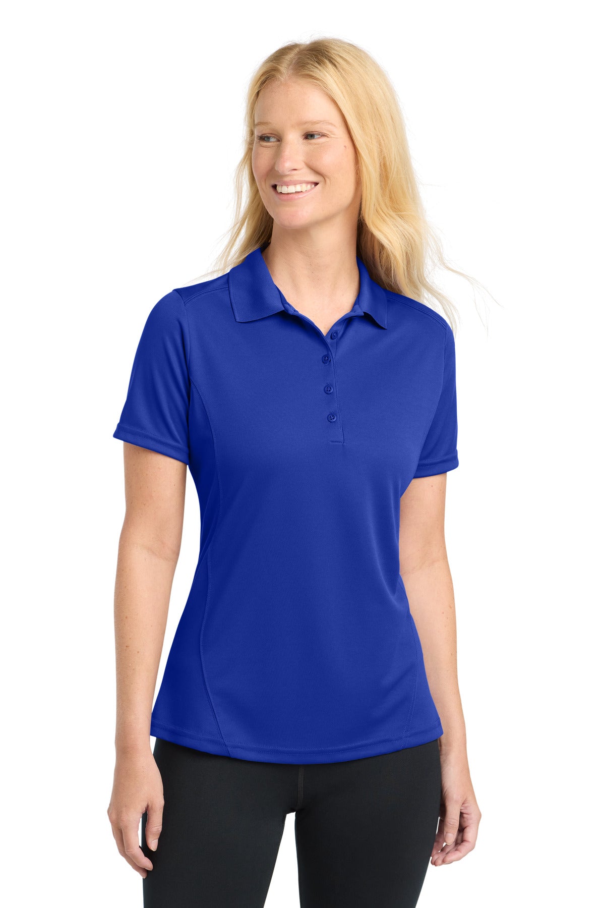 Sport-Tek Women's Dry Zone Raglan Accent Polo. L475 - True Royal