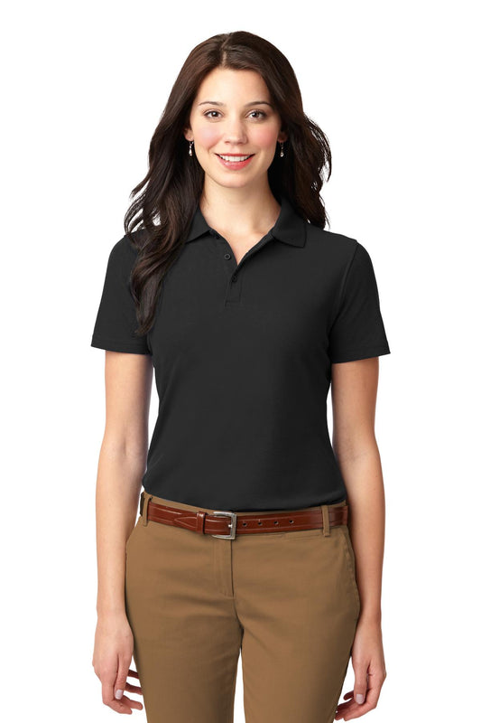 Port Authority Women's Stain-Resistant Polo. L510 - Black