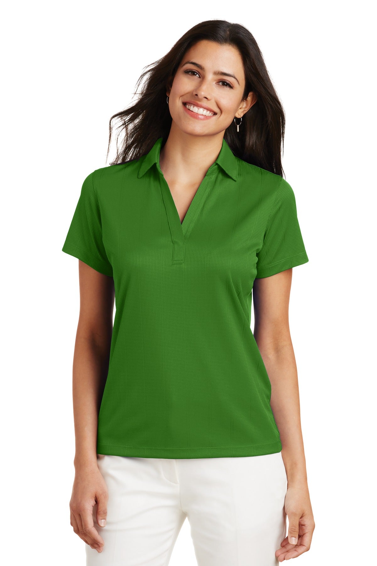 Port Authority Women's Performance Fine Jacquard Polo. L528 - Vine Green