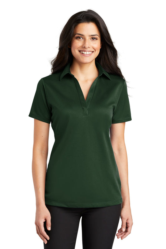 Port Authority Women's Silk Touch Performance Polo. L540 - Dark Green